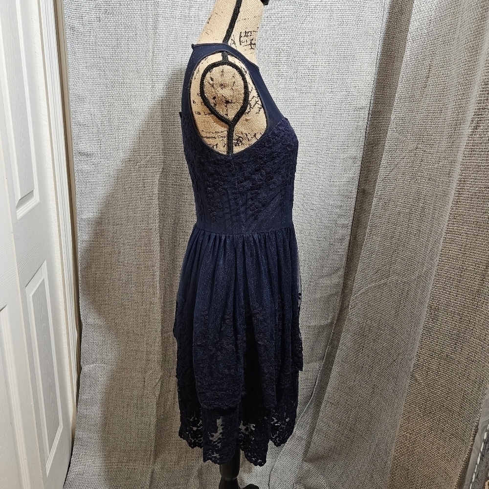 Annabella Navy Blue Semi-Formal/Homecoming/Bridesmaid Dress Size M - Picture 6 of 11